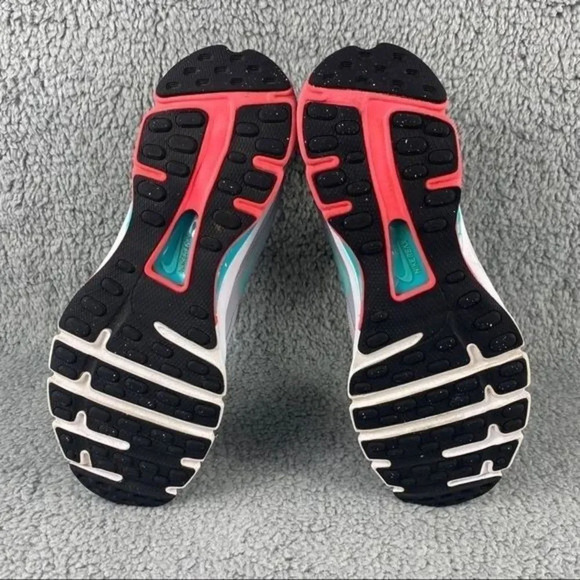 NIKE REAX RUN 9 Shoes Womens 8 Running Training Gray Turquoise Sneakers Lace Up - Picture 7 of 12